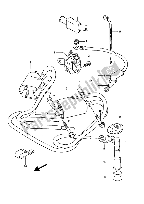 Tutte le parti per il Elettrico del Suzuki GSX 1100F 1994