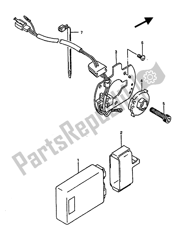 Todas las partes para Generador De Señales de Suzuki GSX R 1100 1989