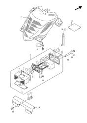 luz de combinación trasera (vzr1800z e19)