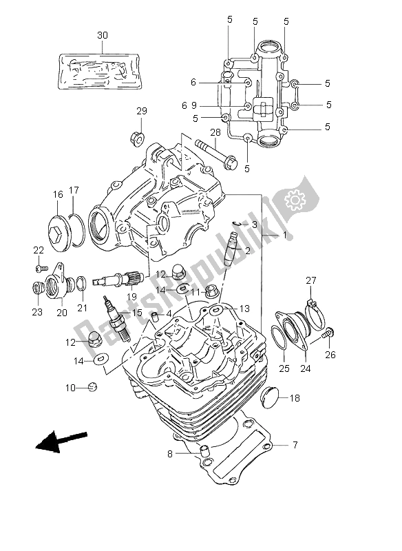 Tutte le parti per il Testata del Suzuki GN 125E 1995