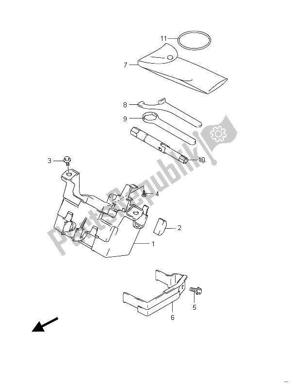 Todas las partes para Caja Manual (gsf650a) de Suzuki GSF 650 Sasa Bandit 2011