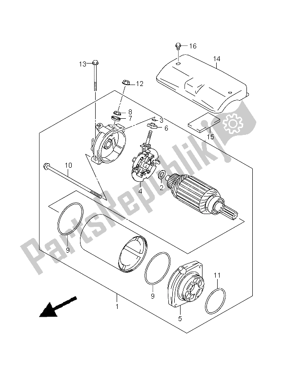 Tutte le parti per il Motore Di Avviamento del Suzuki VZ 800Z Intruder 2009