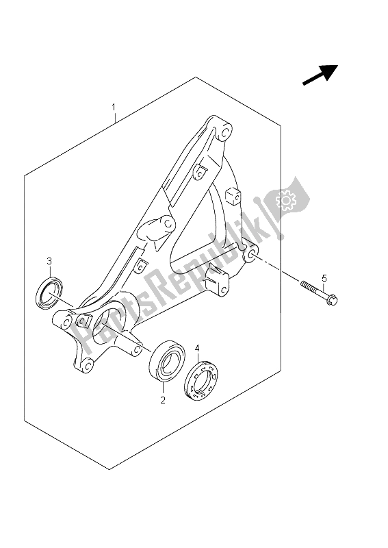 Todas las partes para Brazo Oscilante Trasero de Suzuki Burgman AN 400 AZA 2011