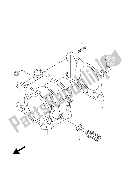 Todas as partes de Cilindro do Suzuki UH 200 Burgman 2008
