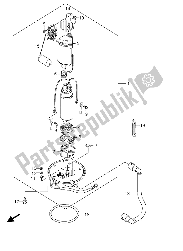 Tutte le parti per il Pompa Di Benzina del Suzuki DL 650 V Strom 2004