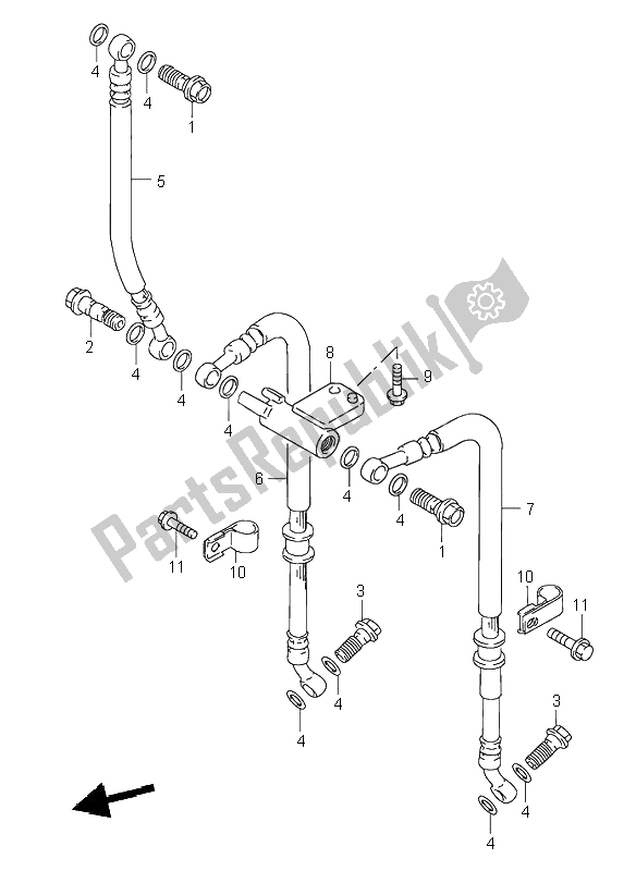 Toutes les pièces pour le Flexible De Frein Avant du Suzuki RF 600R 1997