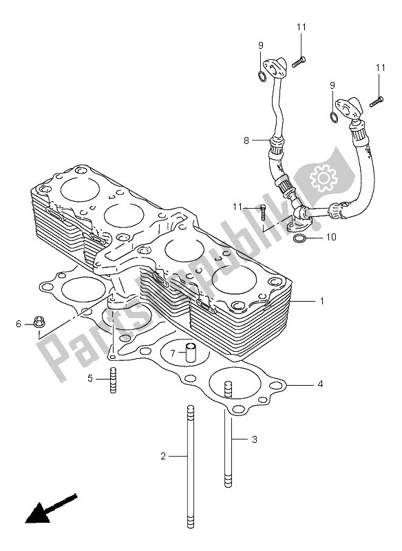 Wszystkie części do Cylinder Suzuki GSX 600F 1997