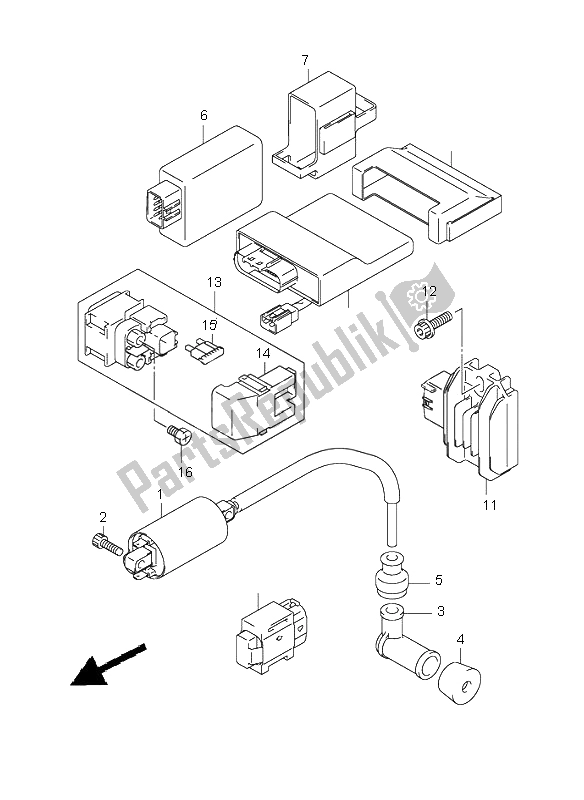 All parts for the Electrical of the Suzuki RV 125 Vanvan 2006