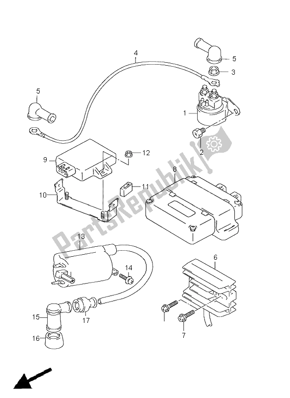 All parts for the Electrical of the Suzuki GN 125E 1997