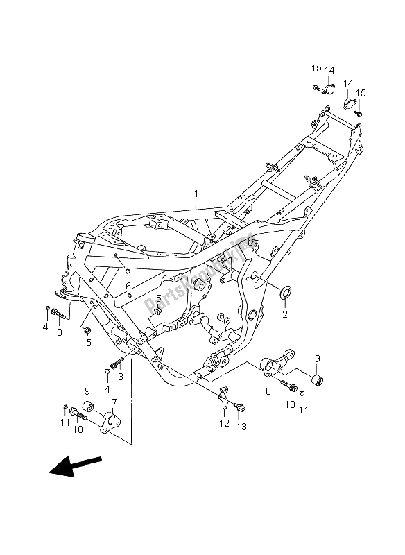 Todas las partes para Marco de Suzuki GSF 1250 Nassa Bandit 2009