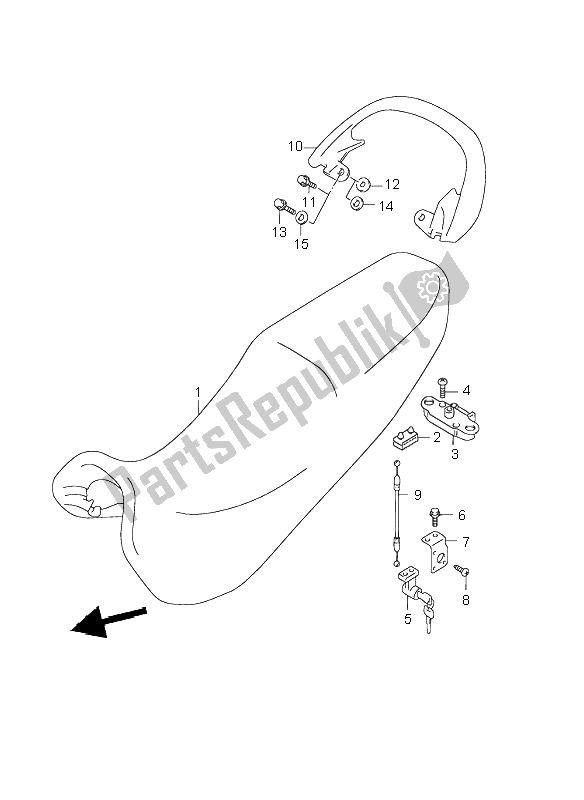 Tutte le parti per il Posto A Sedere del Suzuki GSX 750F 1998