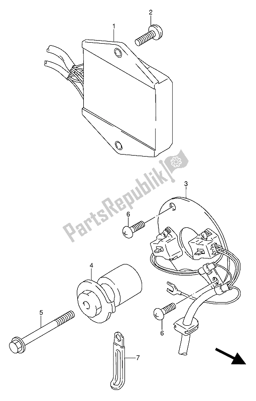 Toutes les pièces pour le Générateur De Signal du Suzuki GS 500 EEU 1994