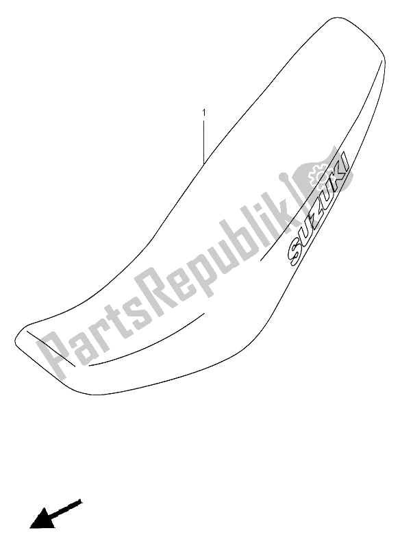 All parts for the Seat of the Suzuki RM 125 2003