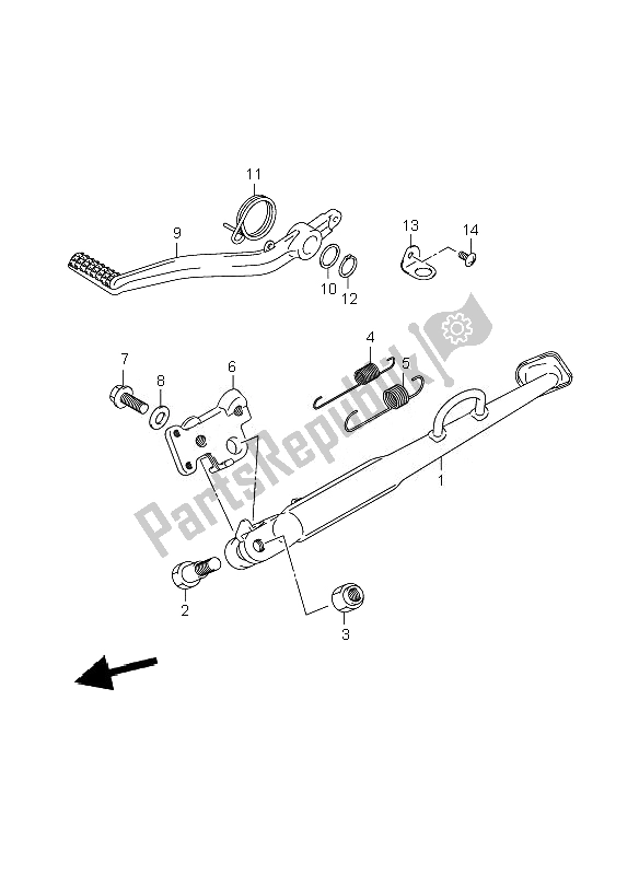 Tutte le parti per il In Piedi del Suzuki DL 1000 V Strom 2010