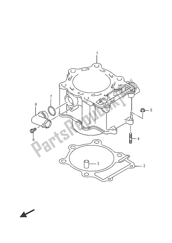 Wszystkie części do Cylinder Suzuki LT A 750 XZ Kingquad AXI 4X4 2016