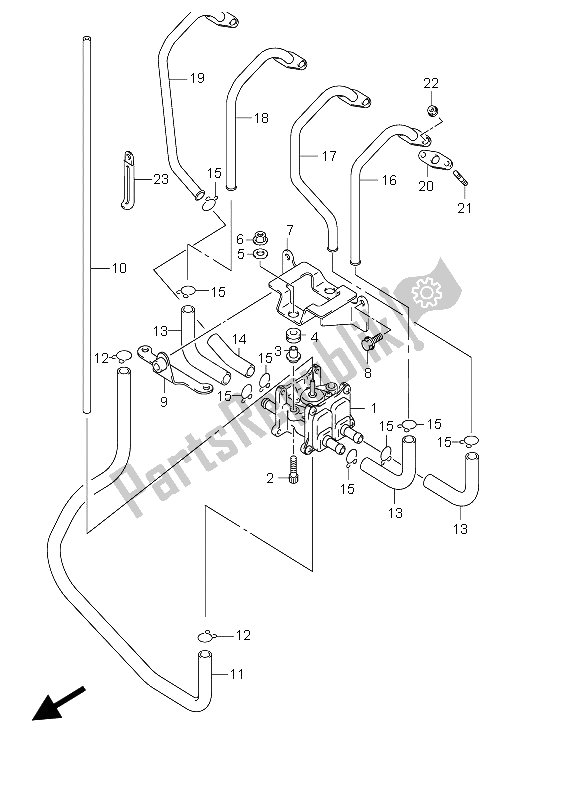 Todas las partes para 2do Aire de Suzuki GSX 1300R Hayabusa 2006