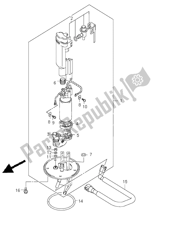 Tutte le parti per il Pompa Di Benzina del Suzuki GSX 1400 2002