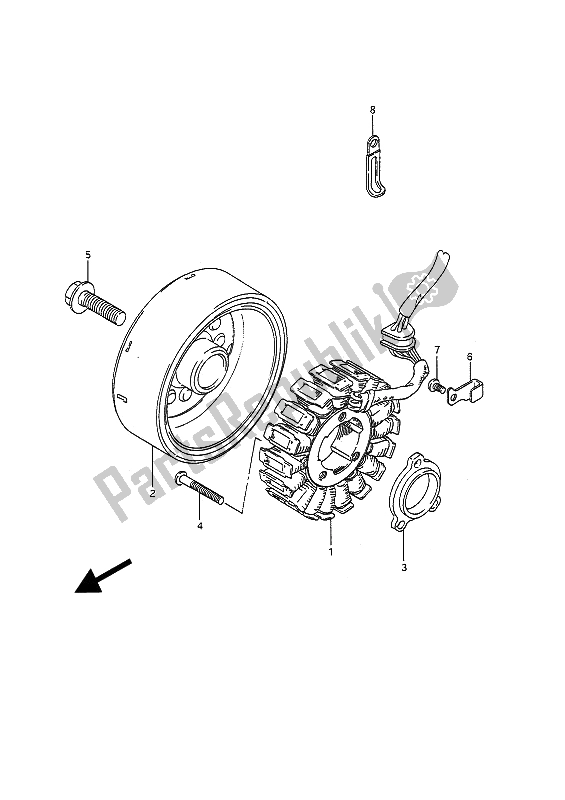 Tutte le parti per il Generatore del Suzuki GSF 400 Bandit 1993