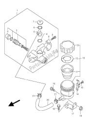 maître-cylindre avant (sv1000s-s1-s2)