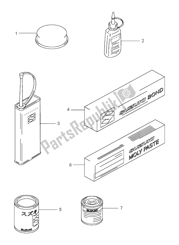 Alle onderdelen voor de Optioneel van de Suzuki VS 1400 Intruder 1997