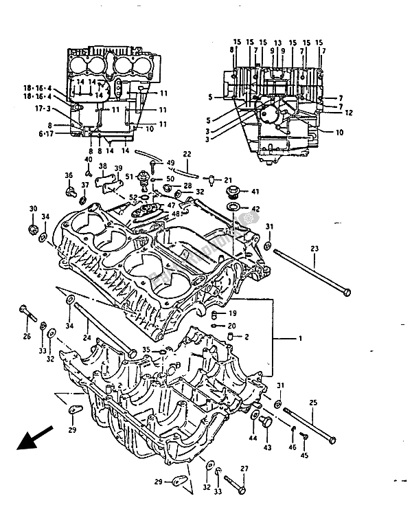 Alle onderdelen voor de Carter van de Suzuki GS 850G 1985
