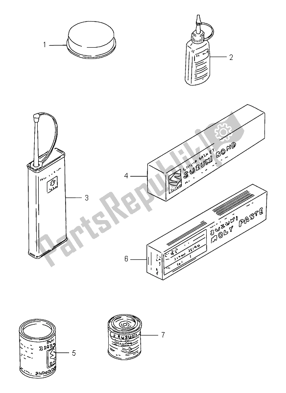 All parts for the Optional of the Suzuki RF 900R 1997