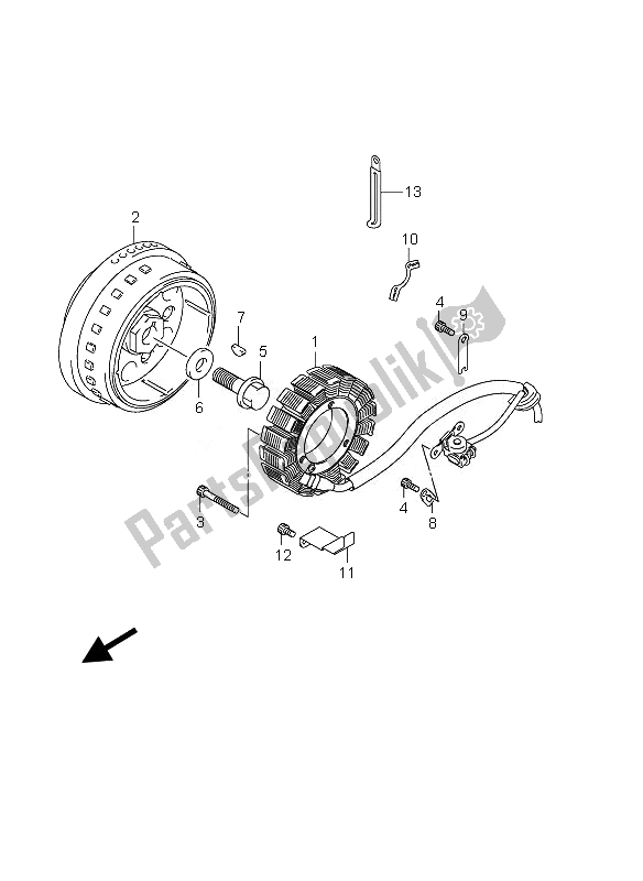 Tutte le parti per il Magnete del Suzuki VZ 800 Intruder 2010