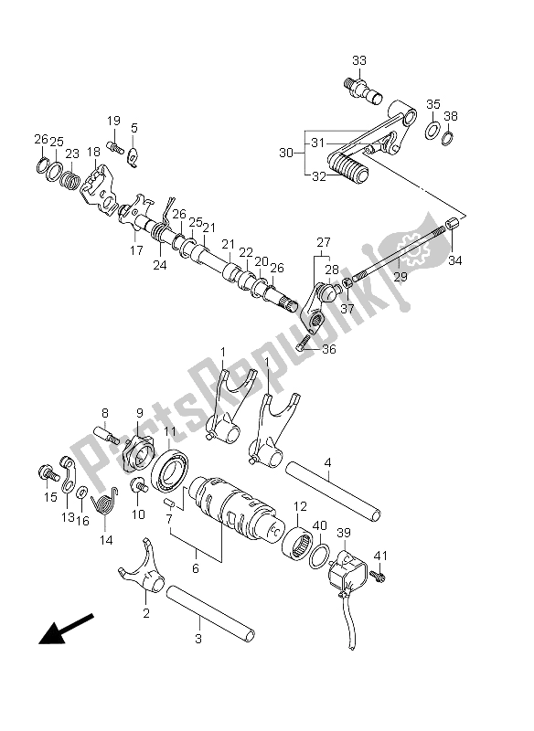 Todas las partes para Cambio De Marchas de Suzuki GSR 750A 2012