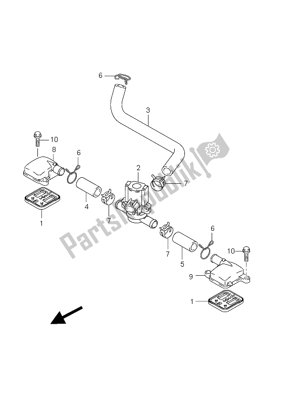 All parts for the 2nd Air of the Suzuki GSX R 1000 2012