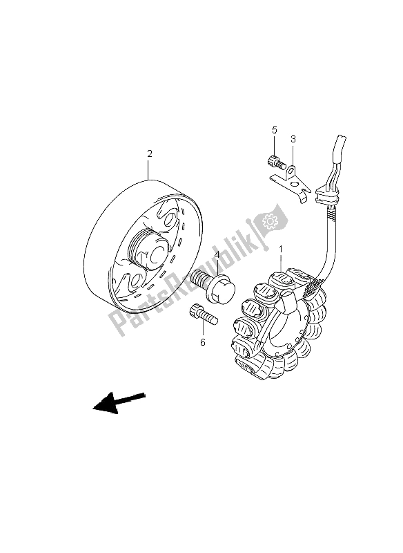 Alle onderdelen voor de Generator van de Suzuki GSX R 1000 2008