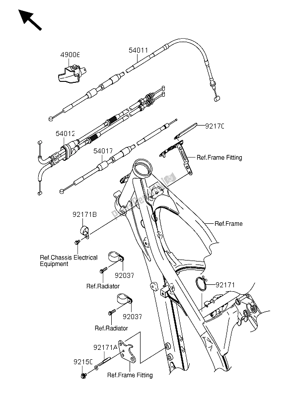 Wszystkie części do Kabel Suzuki RM Z 250 2004