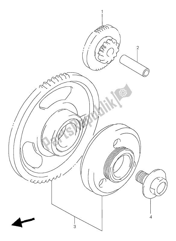 Tutte le parti per il Frizione Di Avviamento del Suzuki GSX 600F 1998