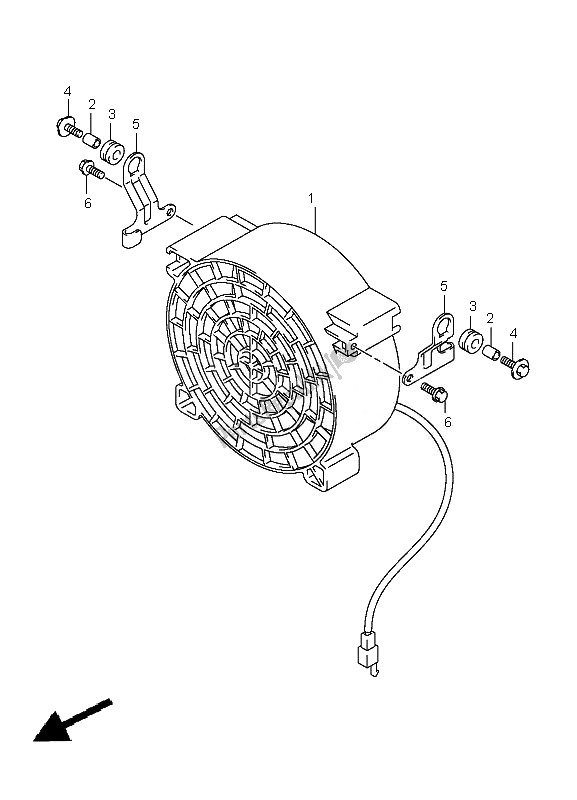 Tutte le parti per il Ventilatore del Suzuki LT A 400 Kingquad 4X2 2010