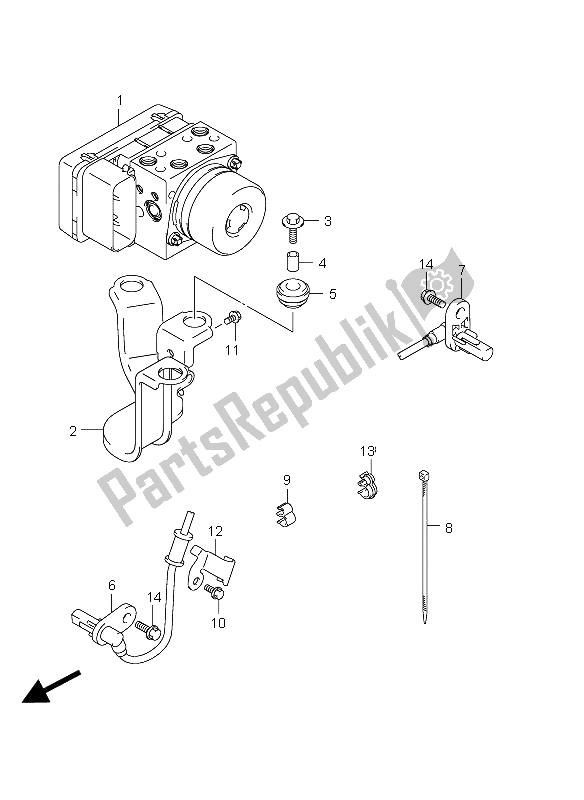 Tutte le parti per il Unità Idraulica (gsr750a E24) del Suzuki GSR 750A 2012