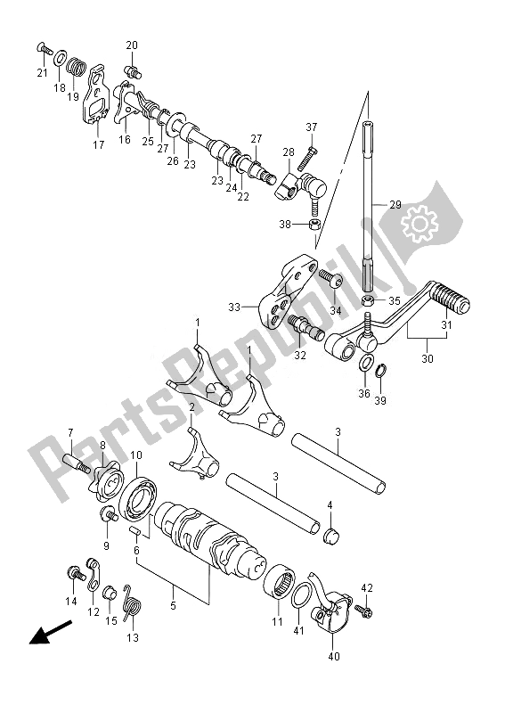 Wszystkie części do Zmiana Biegów Suzuki GSX R 750 2014