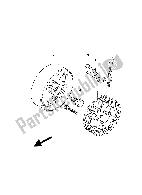 Wszystkie części do Generator Suzuki GSX R 1000 2006