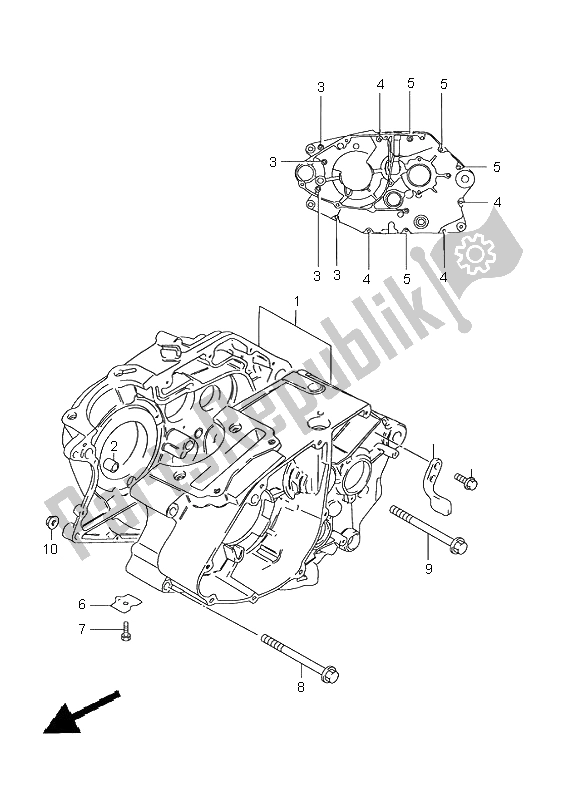 Alle onderdelen voor de Carter van de Suzuki GN 125E 2001