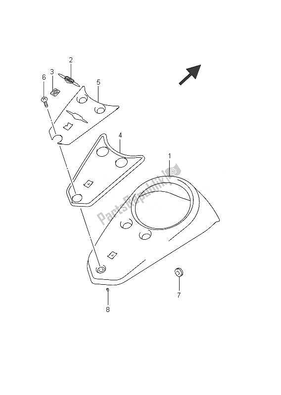 Todas las partes para Tapa Del Tanque De Combustible (vlr1800 E19) de Suzuki C 1800R VLR 1800 Intruder 2011