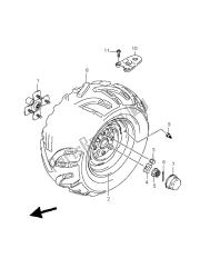 roue arrière gauche