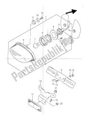 luz de combinación trasera