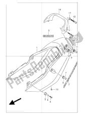 couverture de queue de siège (gsf1200s)