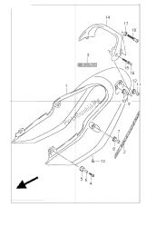 cubierta trasera del asiento (gsf1200s)