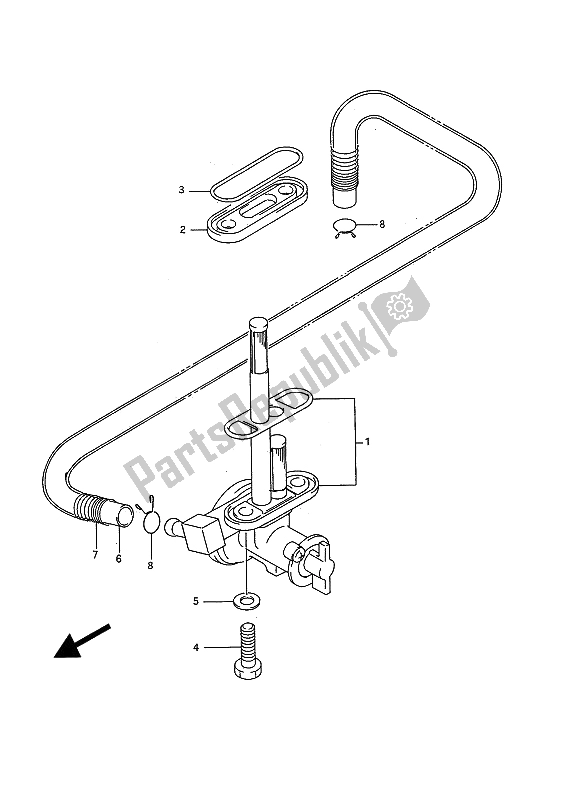 Tutte le parti per il Rubinetto Del Carburante del Suzuki GSF 400 Bandit 1993