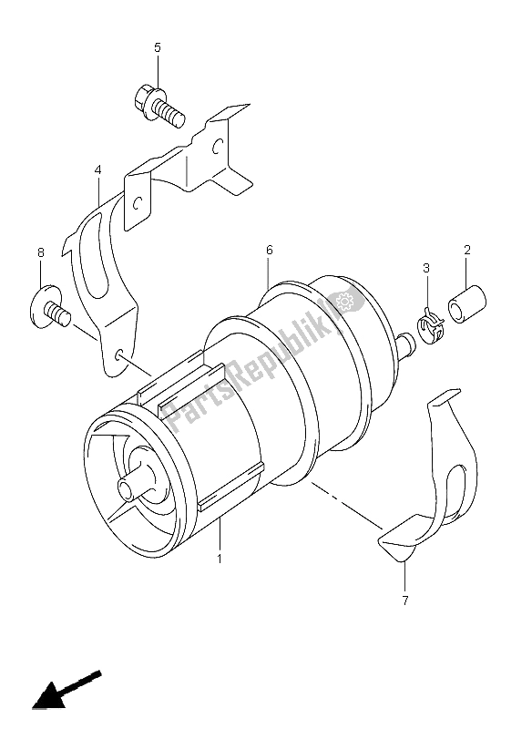 Tutte le parti per il Serbatoio Di Raccolta Del Carburante del Suzuki VL 1500 Intruder LC 2006