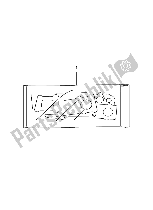 All parts for the Gasket Set of the Suzuki RM 125 2001