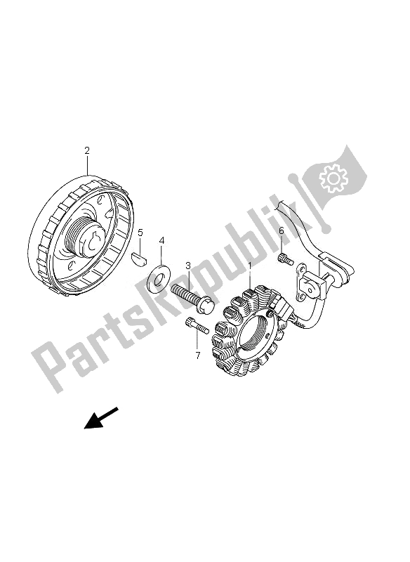 Todas las partes para Magneto de Suzuki GSX 1250 FA 2010