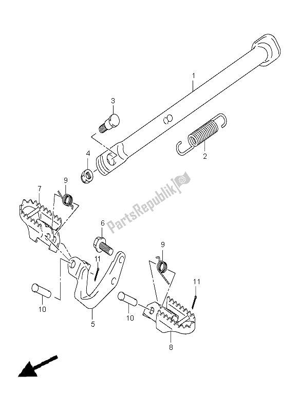 Todas las partes para Estar de Suzuki DR Z 125 SW LW 2004