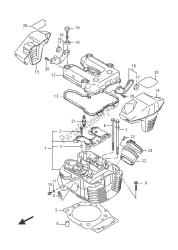 cabeça do cilindro (frente) (vzr1800bzuf e19)