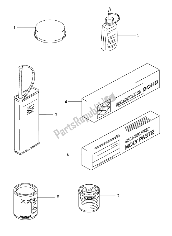 All parts for the Optional of the Suzuki VL 1500 Intruder LC 2003