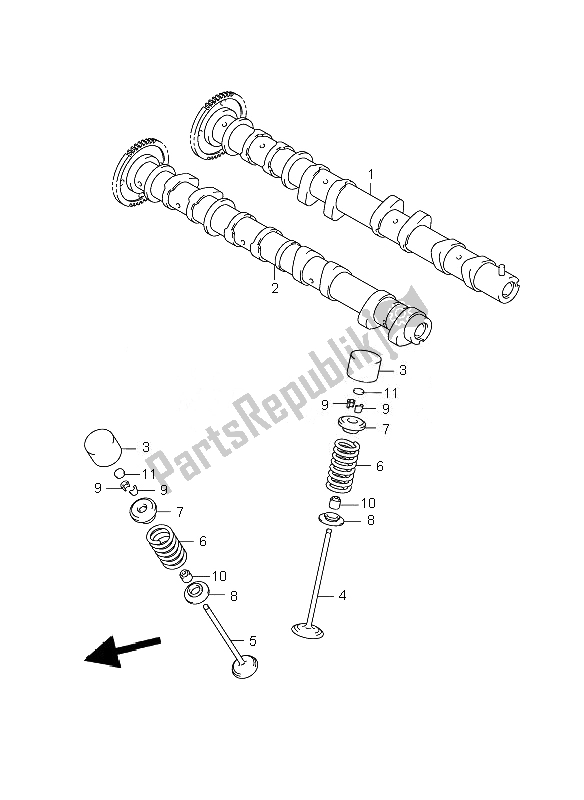 All parts for the Camshaft & Valve of the Suzuki GSX R 1000 2007